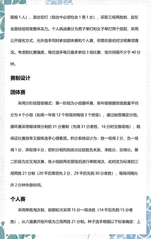 高中羽毛球比赛活动策划方案
